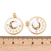 Brass Micro Pave Cubic Pendants KK-Z140-17G-3