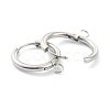 Tarnish Resistant 201 Stainless Steel Huggie Hoop Earring Findings STAS-P283-01F-P-2