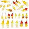 28Pcs 7 Styles Polycotton(Polyester Cotton) & Cotton & Polyester Tassel Pendant Decorations FIND-TA0009-33-1