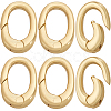10Pcs Brass Spring Gate Rings KK-BBC0015-85-1