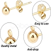 20Pcs Brass Post Earring Findings KK-PH0001-78-4