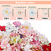 200Pcs 4 Styles Cloth Artificial FLower AJEW-SP0003-69-2