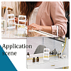 6Pcs 3 layers 24-Hole Acrylic Earring Display Stands ODIS-PH0001-52-6