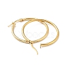 PVD Vacuum Plating 201 Stainless Steel Hoop Earrings with 304 Stainless Steel Pins for Women EJEW-D279-12G-04-2