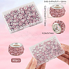 80Pcs Polymer Clay Rhinestone European Large Hole Beads with Silver Color Plated Brass Cores FPDL-LT0001-02C-2