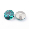 Pointed Back & Back Plated Glass Rhinestone Cabochons X-RGLA-J012-8mm-229-3