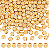 120Pcs Textured Brass Beads KK-PH0011-78-1
