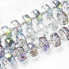 Electroplat Glass Bead Strands X-EGLA-Q092-10mm-D01-1