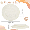 Imitation Linen Cloth Hat Fascinator Base AJEW-WH0314-493-2