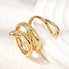 304 Stainless Steel Cuff Open Rings STAS-H259-02G-3