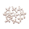 201 Stainless Steel Pendants STAS-E484-09RG-2