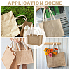 Reusable Jute Tote Bags AJEW-WH0816-490-5