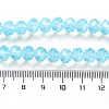 Baking Paint Transparent Glass Beads Strands DGLA-A034-J8MM-D08-4