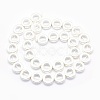 Electroplate Non-magnetic Synthetic Hematite Beads Strands G-L485-24-S-3