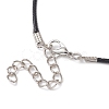 2Pcs 2 Styles Tibetan Style Alloy Moon Pendant Necklaces Set NJEW-JN04608-6