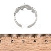 Elephant 304 Stainless Steel Finger Rings Components SA-CBA45D5-18P-3