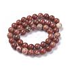 Natural Red Jasper Beads Strands G-F348-02-8mm-2