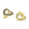 Brass Micro Pave Cubic Zirconia Slide Charms KK-D317-120G-2