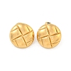 Flat Round 304 Stainless Steel Ear Studs EJEW-L290-027G-1