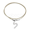 Waxed Cotton Cord Necklace Making X-MAK-S034-024-3
