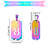 9Pcs 9 Style PVD Vacuum Plating 304 Stainless Steel Pendants STAS-UN0024-06-6