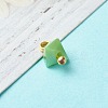Electroplate Glass Charms PALLOY-JF00821-04-3