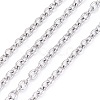 Tarnish Resistant 304 Stainless Steel Cable Chains CHS-F006-02B-P-1
