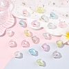 35Pcs 7 Colors Transparent Acrylic Beads MACR-YW0004-64-4