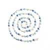 Handmade Glass Pearl Round Beaded Chains AJEW-SZ0002-40B-1
