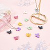 Light Gold Plated Acrylic Charms PALLOY-SC0002-58-5
