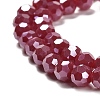 Electroplate Opaque Glass Beads Strands EGLA-A035-P6mm-A16-3