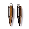 Natural Tiger Eye Pointed Pendants G-D850-08-4