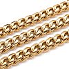 304 Stainless Steel Cuban Link Chain STAS-B019-02D-G-1