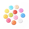 Acrylic Sewing Buttons X-BUTT-E084-D-M-1