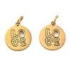 304 Stainless Steel Charms STAS-D050-07G-12-1