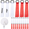 24Pcs 2 Colors Polyester Cheerleader Pom Poms Labels Ribbon FIND-CN0002-32-1