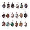 Natural & Synthetic Gemstone Pendants G-L512-F-R-1