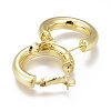 Brass Hoop Earrings EJEW-I250-01C-2