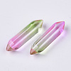 Two Tone Glass Double Terminated Point Beads GLAA-S167-12L-2