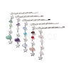 Natural Gemstone Chip & Pearl Hair Bobby Pin PHAR-JH00102-1