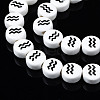 Handmade Porcelain Ceramic Beads Strands PORC-S502-032E-3