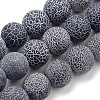 Natural Weathered Agate Beads Strands X-G-S259-05A-8mm-1