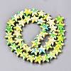 Spray Painted Synthetic Turquoise Beads Strands LS-UNKW-T001-11C-2