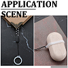 60Pcs 2 Style Silicone Pendant SIL-GF0001-43D-5