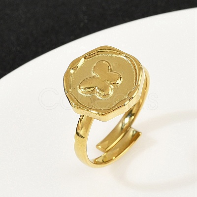 Golden 304 Stainless Steel Finger Rings RJEW-H254-08A-G-1
