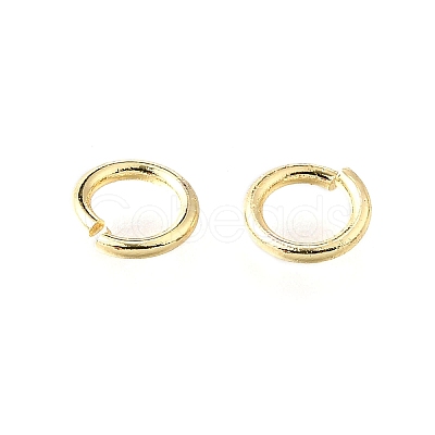 Brass Open Jump Rings KK-V007-004G-08-1