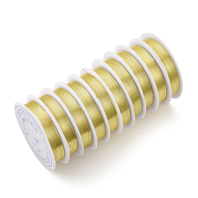 Round Copper Jewelry Wire CWIR-Q006-0.7mm-G-1