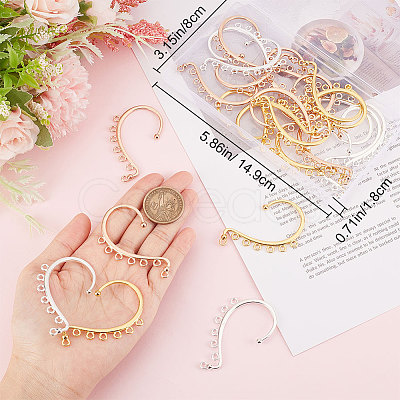 CREATCABIN Alloy Climber Wrap Around Ear Cuff Findings FIND-CN0001-22-1