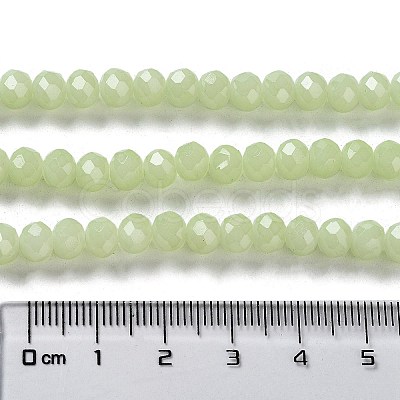 Baking Paint Imitation Jade Glass Bead Strands DGLA-A034-J8MM-A21-1
