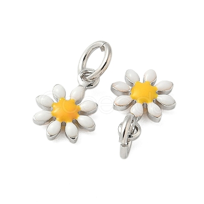 Brass Enamel Charms KK-C110-16B-02P-1